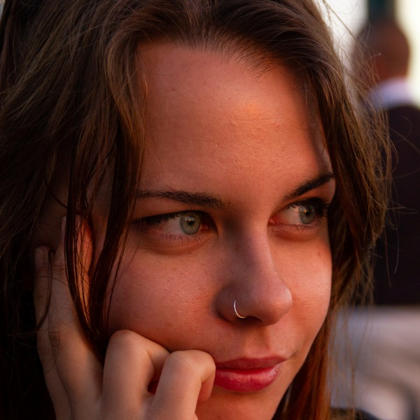 young girl closeup